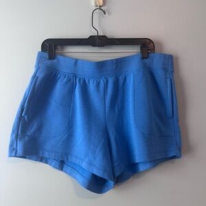 Tek Gear Blue Athletic Shorts with Elastic Waistband